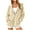 Beige, variant on Rollbacks & More GaThRRgYP Winter Clothing for Women,Fashion Women Oversized Zip Solid Casual Long Sleeve Hooded Casual Outwear Sweatshirts Jackets Pockets Khaki S