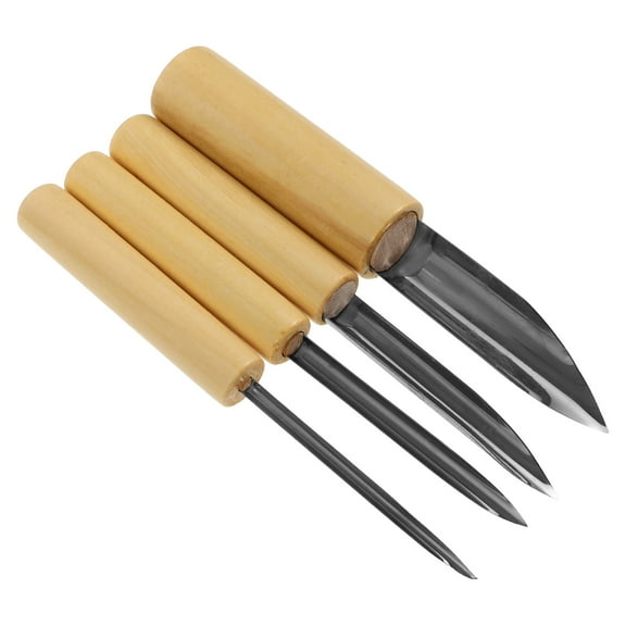 WHAMVOX 4pcs Pottery Punch Tools Circular Clay Hole Cutters for Pottery Sculpture