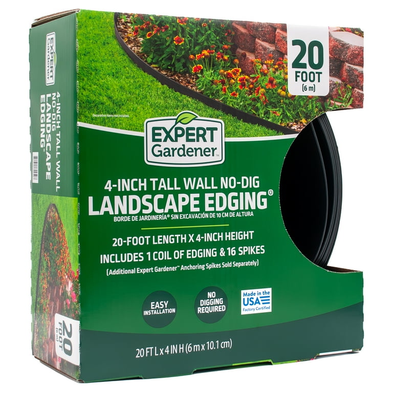 Free Shipping! Expert Gardener 4-inch Tall Landscape Edging Kit