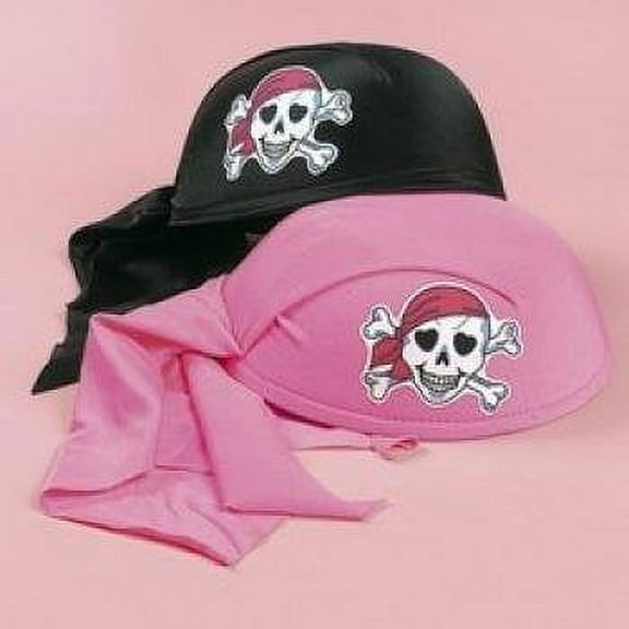 Child'S Pink Pirate Girl Scarf Hat (Pc) - Apparel Accessories - 1 Piece