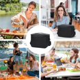 thumbnail image 3 of Lunchbag Reusable Insulated Lunch Tote, Leakproof, Waterproof Cooler Black, 3 of 5