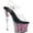 Clear/Pink Confetti Glitter, variant on Women's Pleaser Adore 708CG Ankle Strap Sandal
