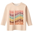 thumbnail image 4 of SUXIAN Hauts d'Été pour Filles T-Shirt Décontracté pour Enfants à Col Rond à Manches Longues T-Shirt Imprimé Col Ras du Cou T-Shirt d'Anniversaire à Lettres Beige 5-6 Ans, 4 of 4