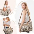 thumbnail image 3 of Bolso de Pañales Tote Tonyeee Grande para Viajes y Hospital con Estampado de Leopardo, 3 of 7