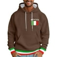 thumbnail image 2 of CONZONE Mens Casual Hoodies Long Sleeve Pullover Hoodie for Men Italian Flag Graphic Hooded Sweatshirts With Pocket, 2 of 4