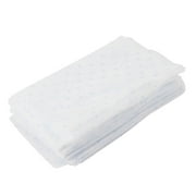 Unique Bargains 60 Pieces Dot Printed Rectangle Hairdressing Perm Hair Paper White