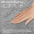 thumbnail image 3 of Single - Gray Memory Foam Floor Lounge Chair With Quilted Teddy Texture, Modern Modular Sofa For Living Room, 3 of 5