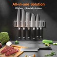 thumbnail image 5 of Rolling Knife Sharpener, Diamond & Ceramic Disc, 15° & 20° Magnetic Angle, Fast & Safe for Any Hardness, Sharpening Kit for Kitchen & Pocket Knives, Razor-Sharp Edge, Leather Strop, Classic Kit, 5 of 7