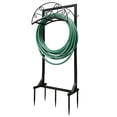 thumbnail image 6 of Metal Garden Hose Holder, Detachable Hose Holder for Outside, Rustproof Heavy-Duty Freestanding Water Hose Hanger Rack, 6 of 10