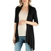 24seven Comfort Apparel Loose Fit Open Front Maternity Cardigan with Half Sleeve,M013341Made In The USA Made In The USA