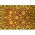 thumbnail image 1 of Ahgly Company Machine Washable Indoor Rectangle Oriental Yellow Industrial Area Rugs, 8' x 12', 1 of 4