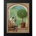 thumbnail image 2 of Kruskamp, Janet 15x18 Black Modern Framed Museum Art Print Titled - Monkey and Pear Tree, 2 of 5