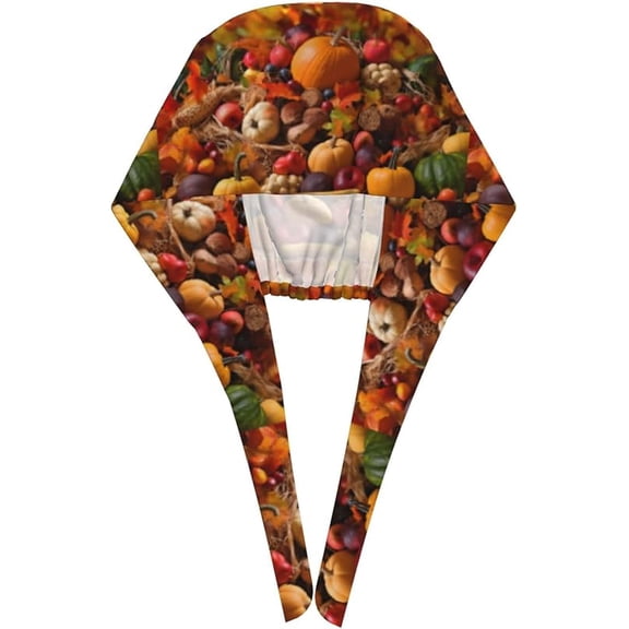 Prints Breathable Working Caps for Unisex, Elastic Scrub Hats Nurse Cap