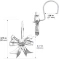 thumbnail image 6 of CHICTIE Decorative Shower Curtain Hooks, Bow Knot Shower Curtain Rings Hooks for Bathroom Baby Kids Room Rustproof Shower Hooks (Silver), 6 of 6