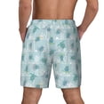 thumbnail image 2 of Lsque Mens Swim Trunks Sea Turtle Pattern - Bathing Suit Compression Liner - Beach Swim Shorts Swimwear - (S-3XL) - Stretch Quick Dry -Medium, 2 of 9