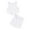White, variant on LUOGENLI Little Girls Outfits Summer Summer Toddlers Girls Summer Fashion Casual Clothes Skirts Solid Color Strip Vest Top Outfits Set Girls 4th of July Outfit Size 7 5-6 Years
