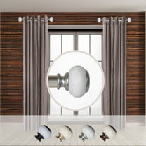 Domovina Timothy 1-inch Side Curtain Rod 12-20 Inches (Set of 2)-Color:Satin Nickel