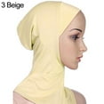 thumbnail image 2 of Zeus Soft Solid Color Women Full Cover Scarf Cap Underscarf Neck Head Bonnet Hat, 2 of 7