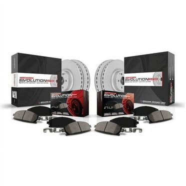PowerStop Front and Rear Geomet Coated Brake Rotor and Pad Kit Fits: VOLKSWAGEN Select Models CRK5471