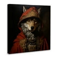 thumbnail image 4 of Stupell Industries Wolf with Red Cloak Animals & Insects Painting Gallery Wrapped Canvas Art Print Wall Art, 36 x 36, 4 of 8