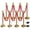 Gold, variant on 6 Pack Gold Stanchions with 4 x 5FT Red Velvet Ropes, Stainless Steel Crowd Control Barrier Queue Poles for Wedding, Party, Event and Business
