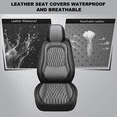 thumbnail image 5 of AQBDDBQ Car Seat Covers Full Set Fit for Cadillac XT5 2017-2026 Premium Leather Seat Covers with Lumbar Support,Waterproof Auto Protectors Cushions Grey,Full Set(2 Row 5 Seats), 5 of 10