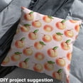 thumbnail image 2 of jejeloiu Cartoon Honey Peach Fabric by the Yard 1 Yard,Rustic Fruit Home Decor Fabric by the Yard,Orange Pink Sewing Fabric For Child,Super Cozy Room Decor, 2 of 6