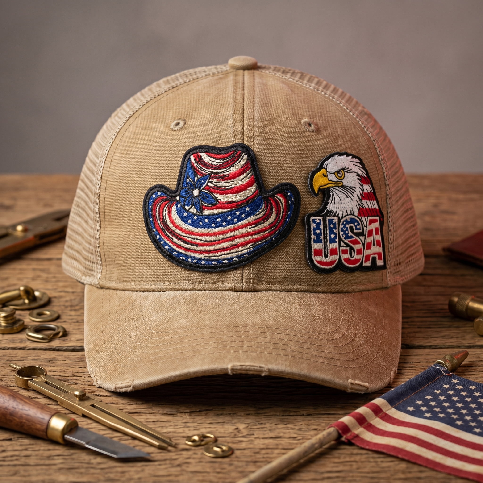 9 Pcs 4th of July Patriotic Iron On Patches, USA American Flag Embroidered Sew On Patches Set, Independence Day Decorative Patches for Clothes Jackets Hats Backpacks Jeans