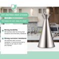 thumbnail image 3 of Cooking Oil Dispenser, 304 Stainless Steel Oil Dispenser Bottle   For Kitchen, 3 of 7