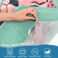 thumbnail image 3 of Yayeee Kitchen Curtains Tier Pair Light Filtering 27"x24" Rod Pocket Short Cafe Window Panel, Big Pink Cheetah, 3 of 7