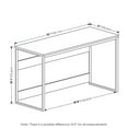 thumbnail image 2 of Furinno MORETTI Desk, 52 Wide Metal Frame Gaming Desk, Rectangular Computer Desk, Writing Desk, Office Desk for Home Office, Study Room, Dorm, Bedroom, Brown Walnut, 2 of 3