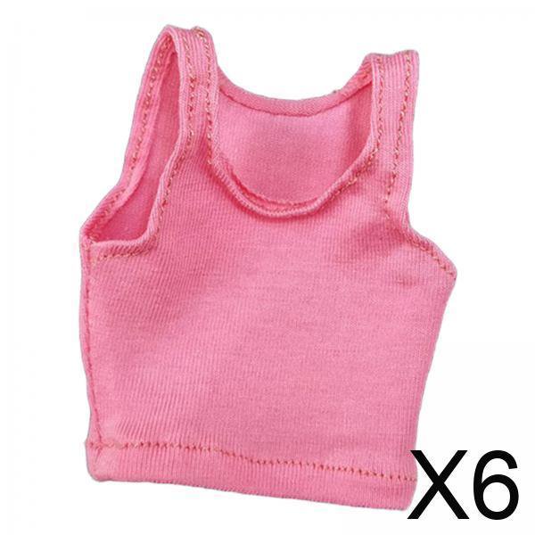 6x Chaleco De Moda 1/6 Para Accesorios De Figuras De Acción Femeninas De 12 Pulgadas