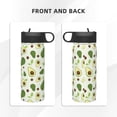 thumbnail image 3 of Daiia Green Avocado Printed 18oz Sports Insulated Kettle With Straw Water Bottle For Running Hiking Cycling Climbing Mens Woman'S Sports Water Bottle, 3 of 8
