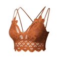 thumbnail image 1 of FashionOutfit Women's Sexy Floral Lace Crochet Adjustable Spaghetti Strap Bralette, 1 of 1