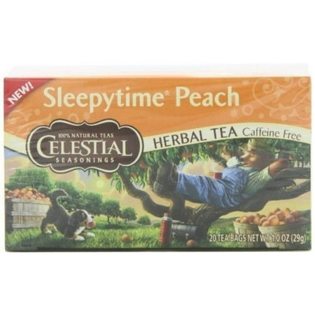 Herbal Tea Caffeine Free Sleepytime Peach - 20 Tea Bags, Sleepytime - A Bedtime StoryBack in 1972, we saw the need for a truly soothing tea to help calm the.., By Celestial