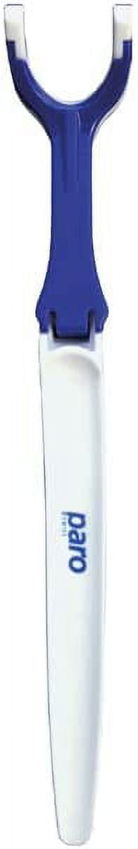 Paro Floss Holder and Paro Riser Floss Mint Waxed Fluoridated Floss 50M