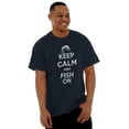 thumbnail image 3 of Keep Calm Fish On Fishing Enthusiast Men's Graphic T Shirt Tees Brisco Brands M, 3 of 5