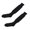 Black, variant on Men's Sport Hockey Rugby Baseball Soccer Football Long Socks Fluorescent Green One Size