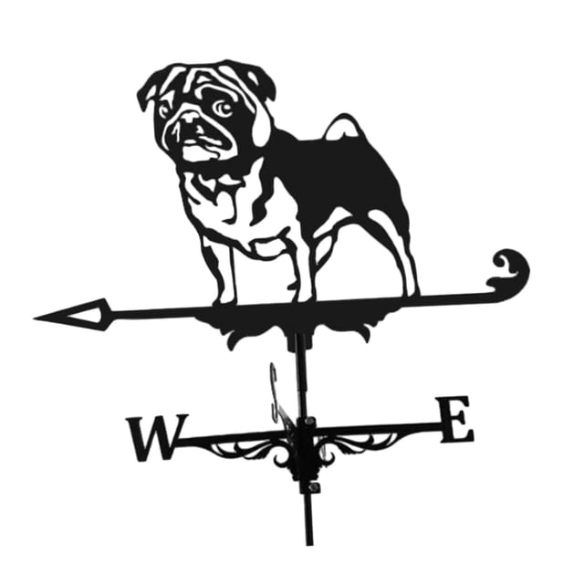 DOLITY Animals Dog Weather Vane Farm Retro Weather Vane Wind Direction Indicator Wind Puppy