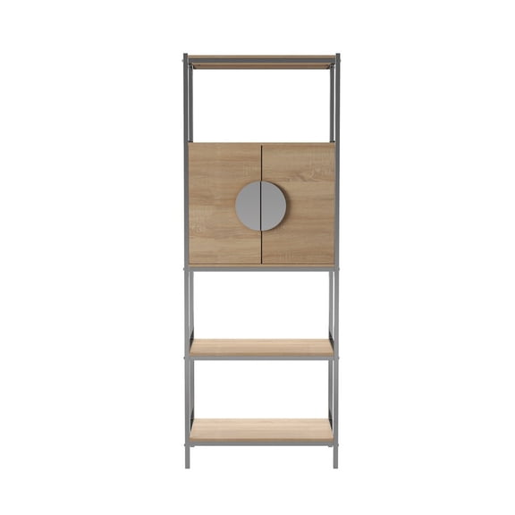 SEI Northdom Tall Bar Cabinet with Wine Storage