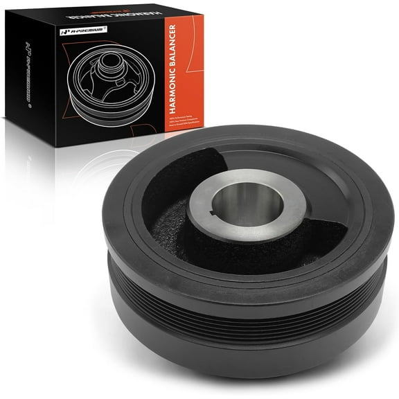 A-Premium Engine Harmonic Balancer Crankshaft Pulley Compatible with Chevrolet Silverado 2500 HD/3500, C5500/C4500 Kodiak & GMC Sierra 2500 HD/3500, C4500/C5500 Topkick & Workhorse LF72, V8 6.6L