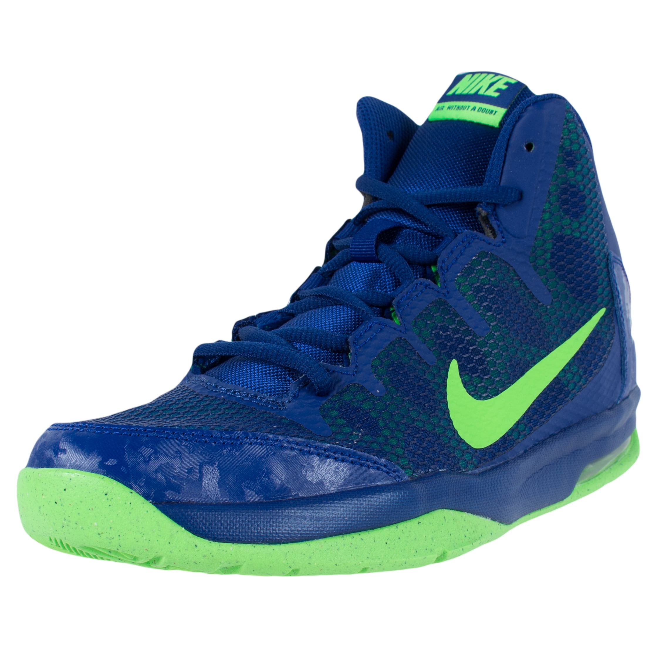 boys green basketball shoes