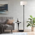 thumbnail image 3 of Sofucor Dimmable Floor Lamp with Table, Vintage Standing Light with Tray and Foot Switch, Bulb Included, Ideal for Living Room & Bedroom, 3 of 10