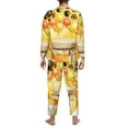 thumbnail image 5 of Bingfone Men'S Pajama Set 2 Piece Loungewear Pjs, Long Sleeve With Pajama Pants-Honey Bee, 5 of 9