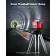 thumbnail image 4 of VEVOR Rotary Laser Level Kit, 2650ft 360-Degree Self Leveling Red Horizontal Laser Transit,with Heavy-duty Tripod, Receiver, Remote Control, Toolcase, IP66 Waterproof, 0.06in/100ft for Construction, 4 of 9