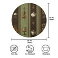 thumbnail image 4 of Round Placemat Heat Resistant & Wrinkle-Free Dining Table Decor Placemat For Home & Weddings Featuring An Ornate Border Design, 4 of 7