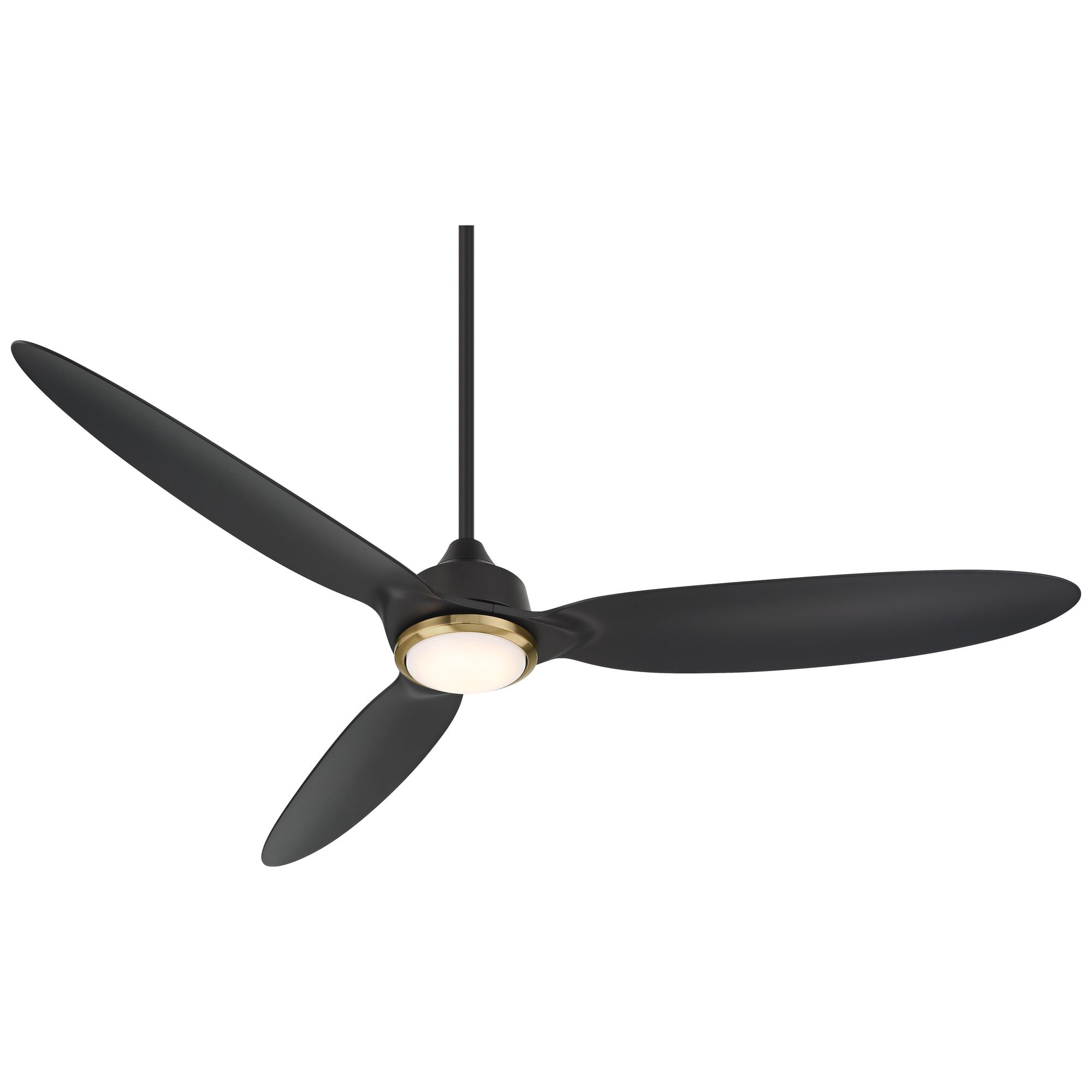 Casa Vieja 60" Revere Indoor Outdoor Ceiling Fan 3 Blade Customize LED Remote Control Matte Black Finish Bedroom Patio Damp Rated