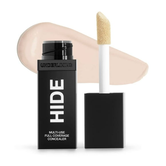 Corrector líquido HIDE Corrector de media a completa para imperfecciones debajo de los ojos, ojeras y cicatrices Corrector sin aceite de porcelana (ver buscador de tonos) 0.5 fl oz