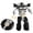 Black, variant on Transformable Fidget Spinner Robot Toy, Dual-Form Stress Relief Sensory Toys for Kids & Adults, ABS Plastic Fidget Toys with Smooth Bearing, Blue Red Black