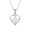 B, variant on MOM Letter Heart Pendant Mother's Day Birthday Gift Necklace